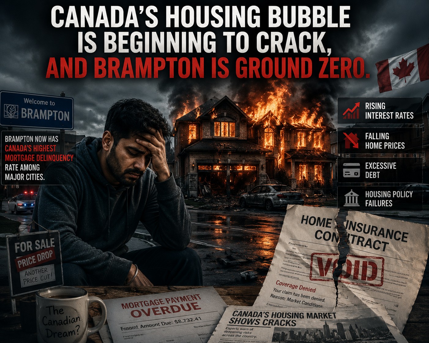 Canada's Housing Bubble Is Cracking: Why Brampton Is Showing the First Warning Signs