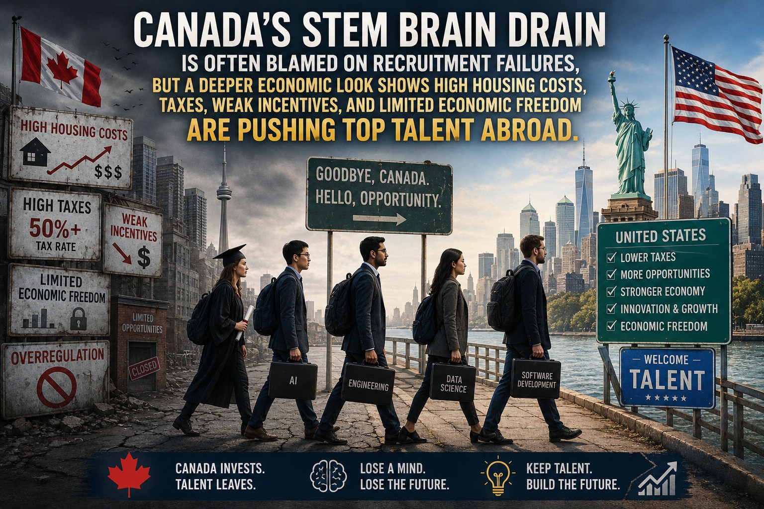 Canada’s STEM Brain Drain Is Not a Mystery: High Earners Are Following Economic Incentives